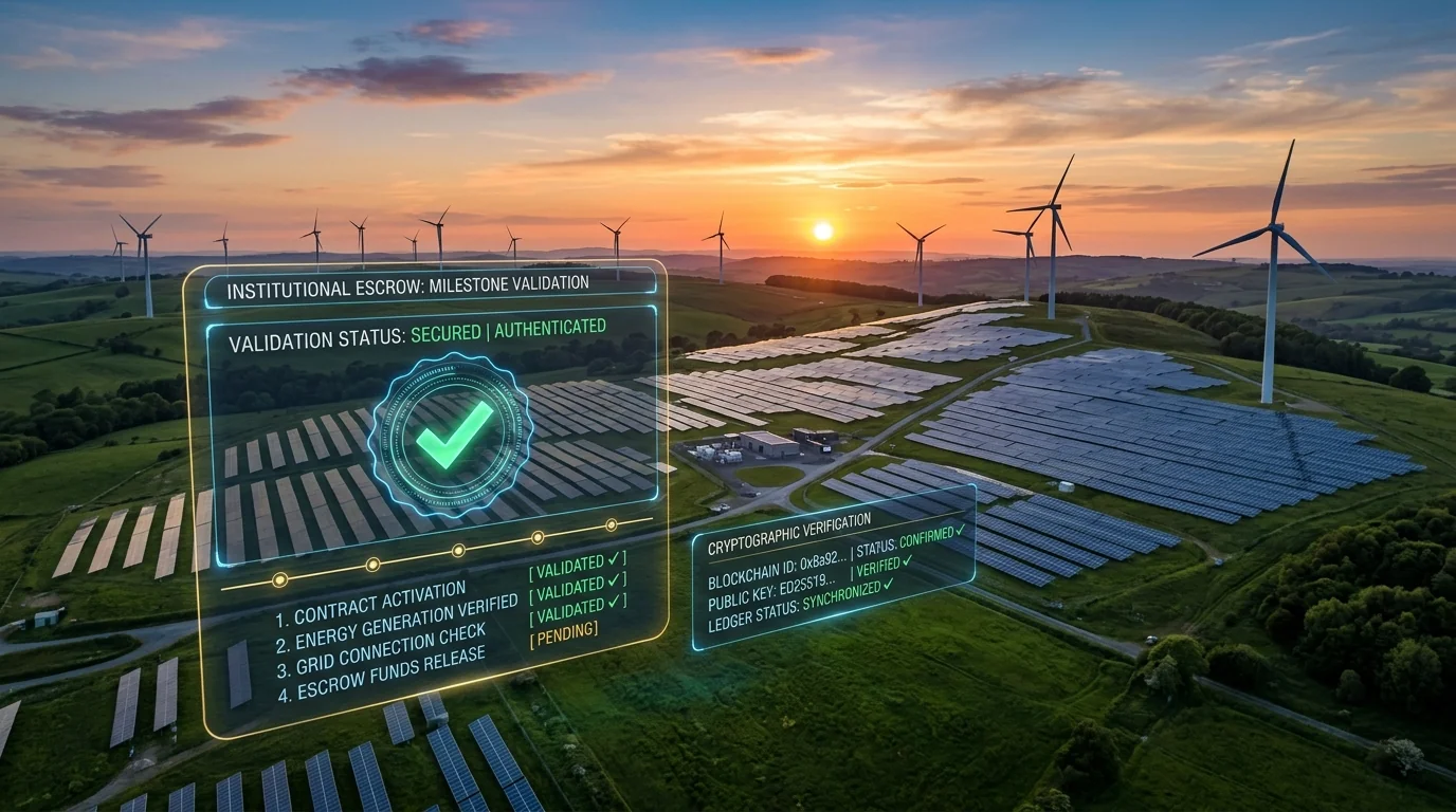Escrow de Energia Limpa: Coordenação de Projetos Internacionais e Fluxo de Custódia Regulada